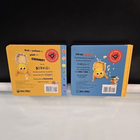 Nibbles by Emma Yarlett 2 Toddler Board Books Numbers And Colors - Picture 2 of 4